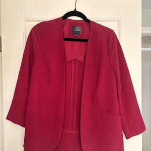 The Limited Burgundy Red Blazer Jacket